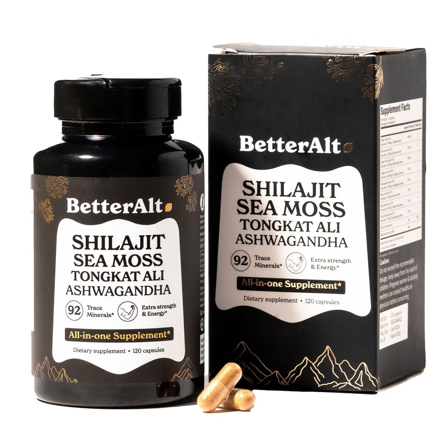 BetterAlt Shilajit + Aswaghanda + Tongkat Ali